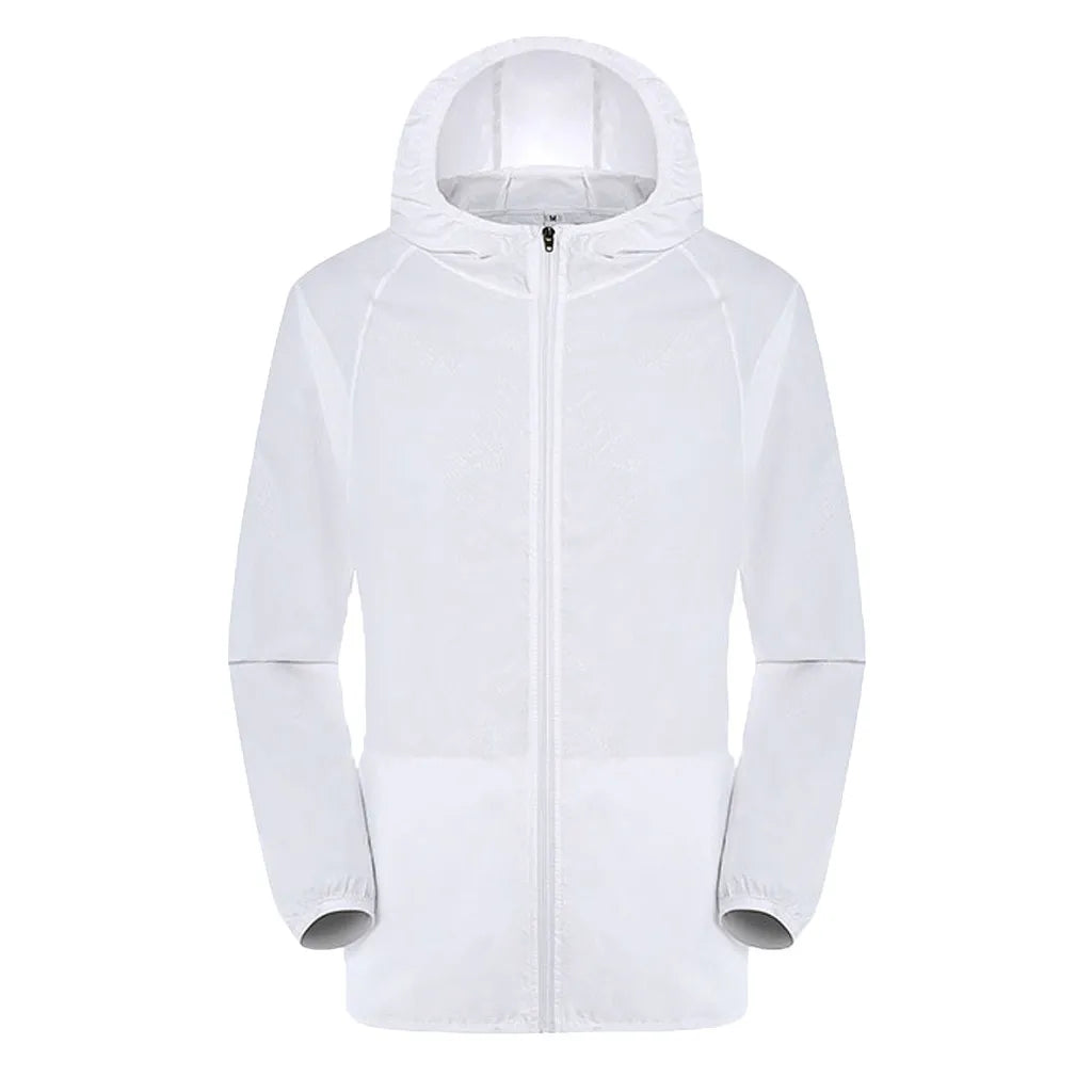 Men Women Hiking Jacket Waterproof Quick Dry Camping Hunting Clothes Sun-Protective Outdoor Sports Coat Anti UV Windbreaker