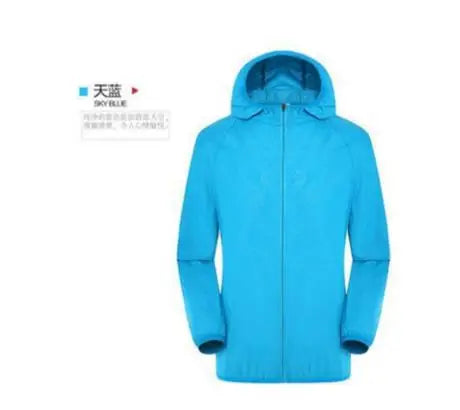Men Women Hiking Jacket Waterproof Quick Dry Camping Hunting Clothes Sun-Protective Outdoor Sports Coat Anti UV Windbreaker